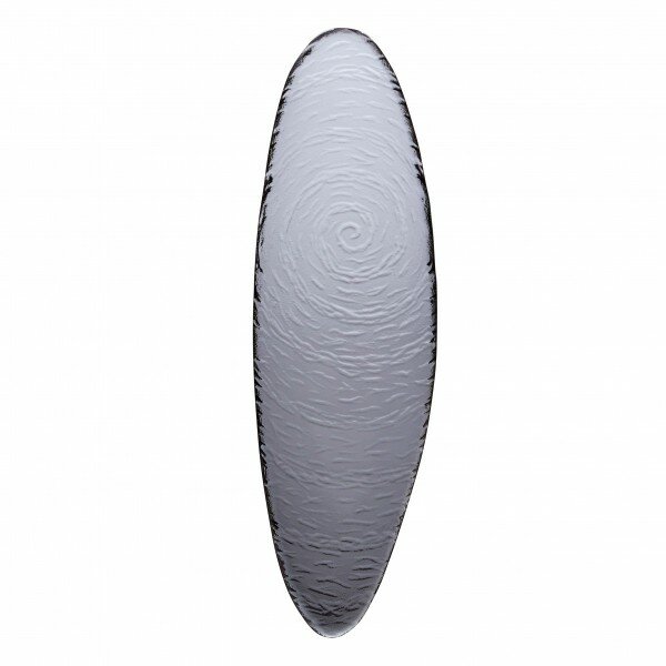 Steelite Platte oval, Scape 40 cm, Glas Smoked
