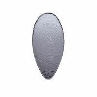 Steelite Platte oval, Scape 30 cm, Glas Smoked - SALE -