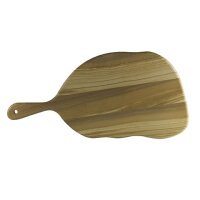 Servierbrett Paddle mit Griff 44x23 cm, Olivenholz