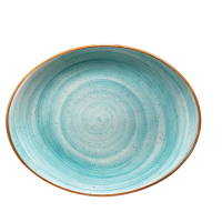Aura Aqua Moove oval plate 31x24cm